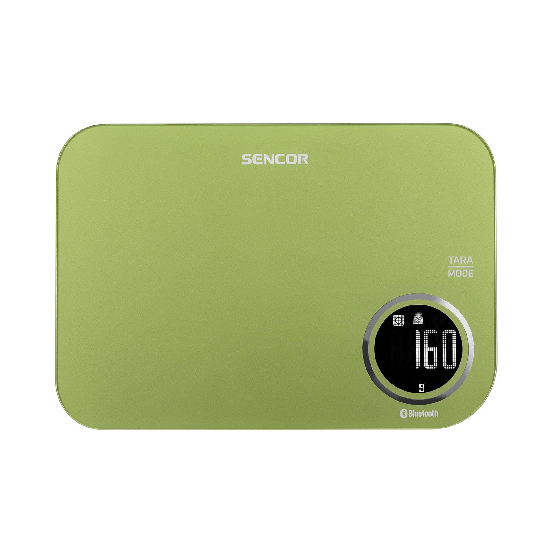 Ваги кухонні Sencor Metallic Smart Bluetooth Kitchen Scale, салатові (SKS7070GG)